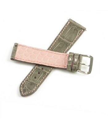 Alligator "Solo" leather watch band - 22mm width (0.87 inches) / Size M (n° 1) 2023