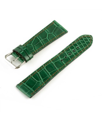 Alligator "Solo" leather watch band - 22mm width (0.87 inches) / Size M (n° 3) en stock