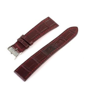 Alligator "Solo" leather watch band - 22mm width (0.87 inches) / Size M (n° 5) ou a consommer sur place