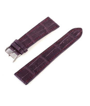 Alligator "Solo" leather watch band - 22mm width (0.87 inches) / Size M (n° 6) les ctes