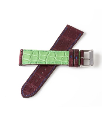 Alligator "Solo" leather watch band - 23mm width (0.90 inches) / Size M (n° 2) store