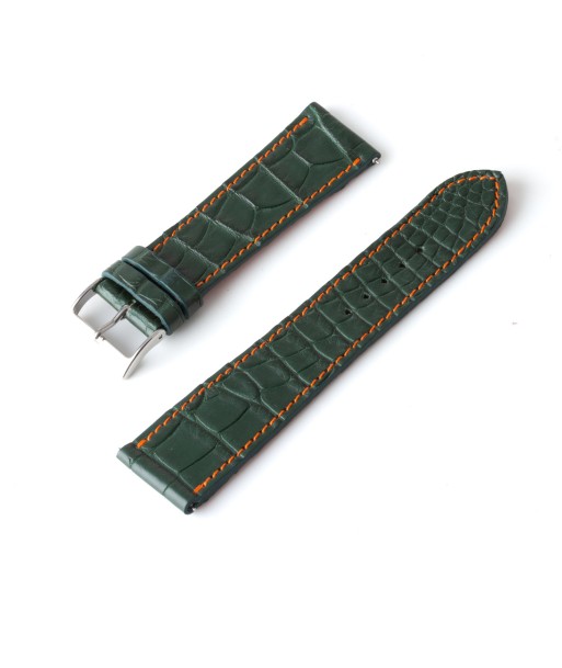 Alligator "Solo" leather watch band - 23mm width (0.90 inches) / Size M (n° 5) Le MVP de beaucoup