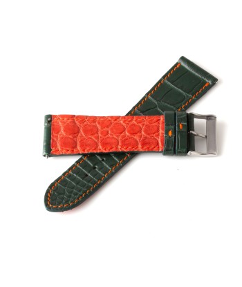 Alligator "Solo" leather watch band - 23mm width (0.90 inches) / Size M (n° 5) Le MVP de beaucoup