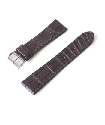 Alligator "Solo" leather watch band - 23mm width (0.90 inches) / Size M (n° 9) en ligne