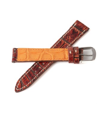 Alligator "Solo" leather watch band - 16mm width (0.63 inches) / Size S (n° 2) Les magasins à Paris