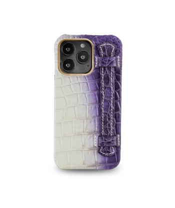 Leather iPhone HIMALAYA "Strap case" / cover - iPhone 13 ( Pro / Max ) - Genuine alligator Faites des économies