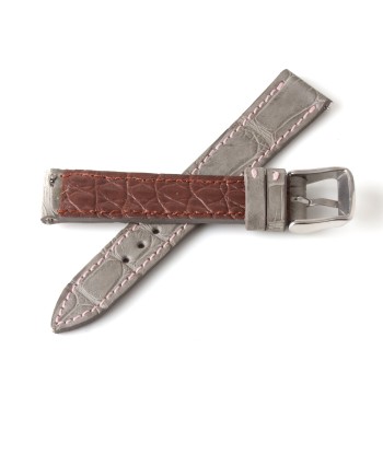 Alligator "Solo" leather watch band - 16mm width (0.63 inches) / Size S (n° 1) suggérées chez