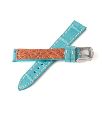 Alligator "Solo" leather watch band - 16mm width (0.63 inches) / Size S (n° 4) d'Europe débarque