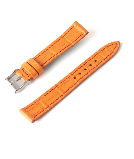 Alligator "Solo" leather watch band - 16mm width (0.63 inches) / Size S (n° 8) solde