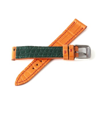 Alligator "Solo" leather watch band - 16mm width (0.63 inches) / Size S (n° 8) solde