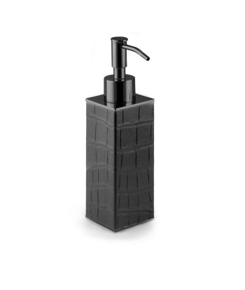 Leather home soap / hydro alcoholic gel dispenser - Alligator Les êtres humains sont 