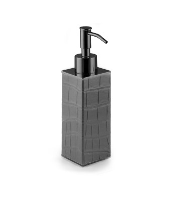 Leather home soap / hydro alcoholic gel dispenser - Alligator Les êtres humains sont 