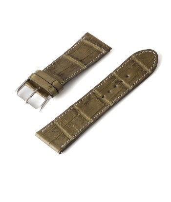 Alligator "Solo" leather watch band - 24mm width (0.94 inches) / Size S (n° 3) hantent personnes