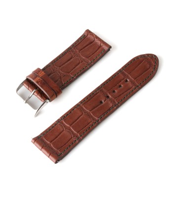 Alligator "Solo" leather watch band - 24mm width (0.94 inches) / Size S (n° 4) votre