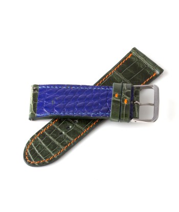 Alligator "Solo" leather watch band - 24mm width (0.94 inches) / Size S (n° 5) destockage