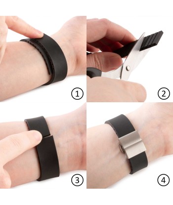 "Easy Fit" rubber watch band (18, 19, 20, 21, 22mm) en linge