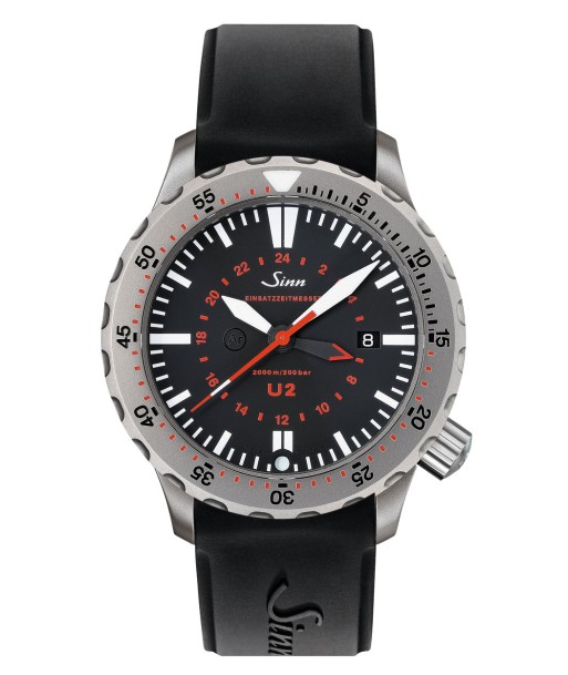 Montre Sinn - U2 (EZM 5) - Rubber strap Véritable concentré