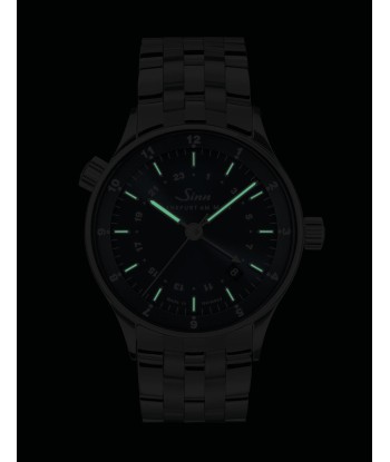 Sinn - 6060 B - Leather strap + metal bracelet en linge