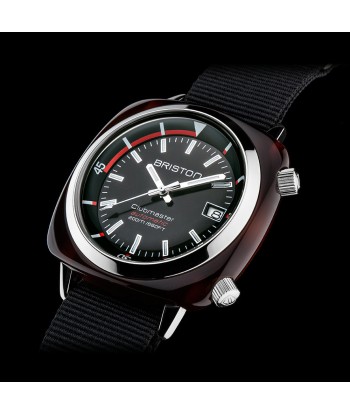 BRISTON - CLUBMASTER GMT DIVER ACETATE - BLACK chez Cornerstreet bien 