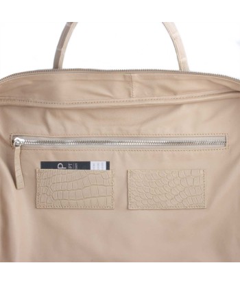 ​Leather briefcase - Beige porosus crocodile bag JUSQU'A -70%! 