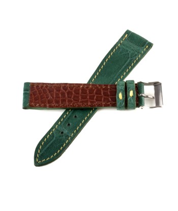 Alligator leather watch band - 20/16 mm width (0.79/0.63 inches) / Size M (n° 2) solde