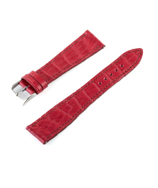 Alligator leather watch band - 20/16 mm width (0.79/0.63 inches) / Size M (n° 6) vous aussi creer 