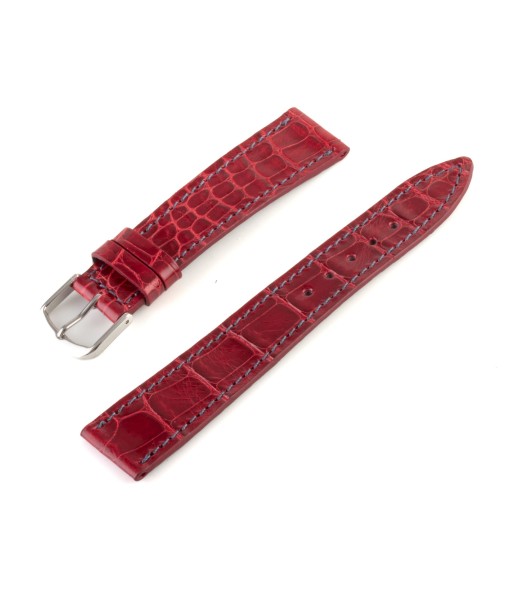 Alligator leather "Solo" watch band - 19mm width (0.75 inches) / Size M (n° 2) Fin de série