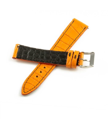 Alligator leather "Solo" watch band - 19mm width (0.75 inches) / Size M (n° 3) français