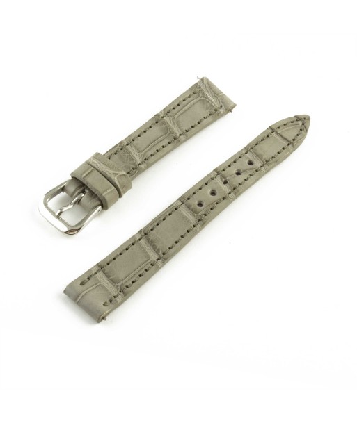 Alligator "Solo" leather watch band - 14mm width (0.55 inches) / Size S (n° 9) Voir les baskets