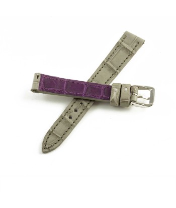 Alligator "Solo" leather watch band - 14mm width (0.55 inches) / Size S (n° 9) Voir les baskets