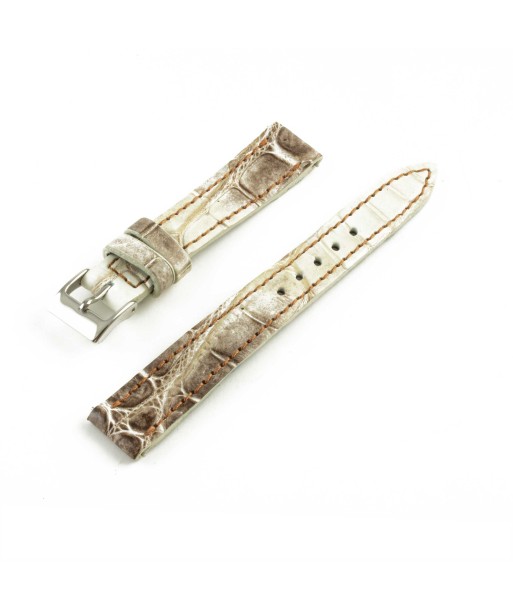 Alligator "Solo" leather watch band - 14mm width (0.55 inches) / Size S (n° 10) suggérées chez