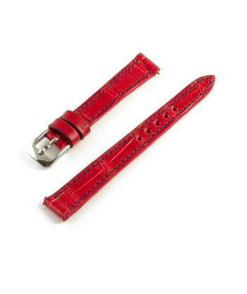 Alligator "Solo" leather watch band - 12mm width (0.47 inches) / Size S (n° 1) paiement sécurisé