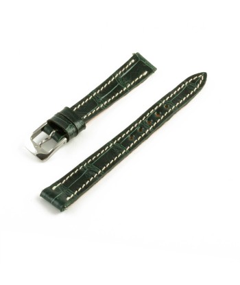 Alligator "Solo" leather watch band - 12mm width (0.47 inches) / Size S (n° 3) Les êtres humains sont 