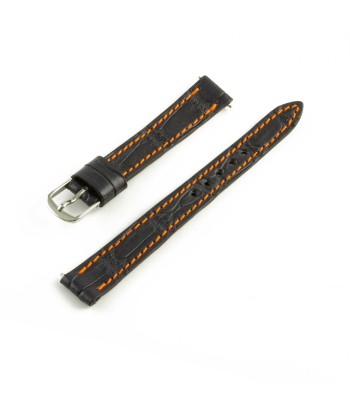 Alligator "Solo" leather watch band - 12mm width (0.47 inches) / Size S (n° 8) le des métaux précieux