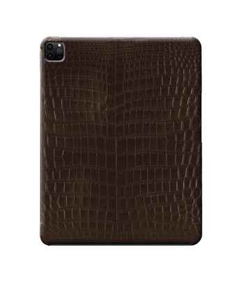 Leather iPad case / cover - iPad Pro 12.9 inches ( 1st to 6th generation ) & 13 inches (2024 M4) - Genuine alligator ouvre sa boutique