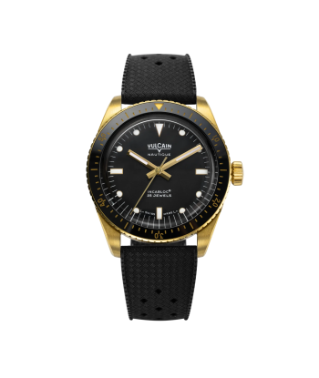 Vulcain Watch - Skindiver Nautique 38mm - Gold & Black Jusqu'à 80% De Réduction