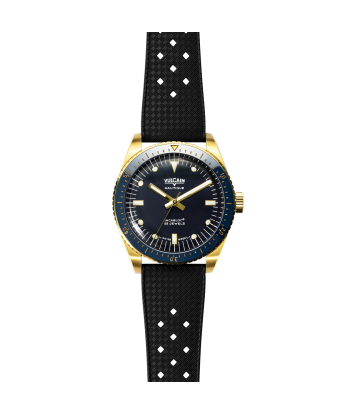 Vulcain Watch - Skindiver Nautique 38mm - Gold & Blue pour bénéficier 