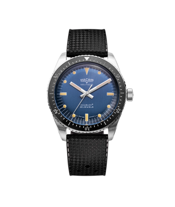 Vulcain Watch - Skindiver Nautique 38mm - Blue (metal bracelet + rubber strap included) Venez découvrir notre 