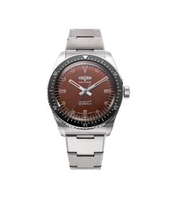 Vulcain Watch - Skindiver Nautique 38mm - "Coca Cola " Brown (metal bracelet + rubber strap included) pour bénéficier 