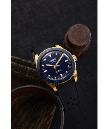 Vulcain Watch - Skindiver Nautique 38mm - Gold & Blue pour bénéficier 