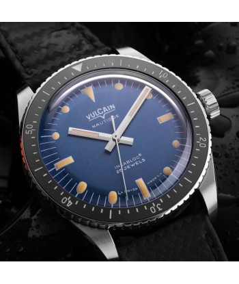 Vulcain Watch - Skindiver Nautique 38mm - Blue (metal bracelet + rubber strap included) Venez découvrir notre 