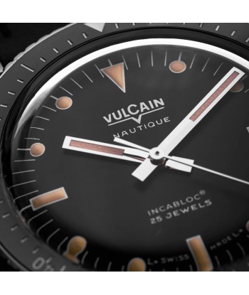 Vulcain Watch - Skindiver Nautique 38mm - Black (metal bracelet + rubber strap included) vente chaude votre 