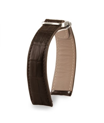 Ebel - Leather watch band - Alligator (black, grey, brown, blue...) Profitez des Offres !