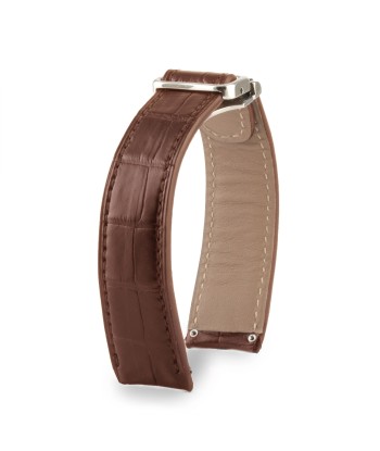 Ebel - Leather watch band - Alligator (black, grey, brown, blue...) Profitez des Offres !