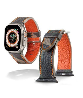 Apple Watch Ultra Leather Watchband "Holi" - Buffalo "Camouflage" Faites des économies