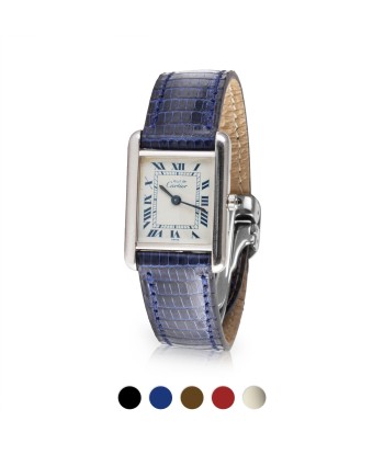 ​Cartier Tank - Leather watch band - Lizard (black, blue, brown, red, himalaya) Pour