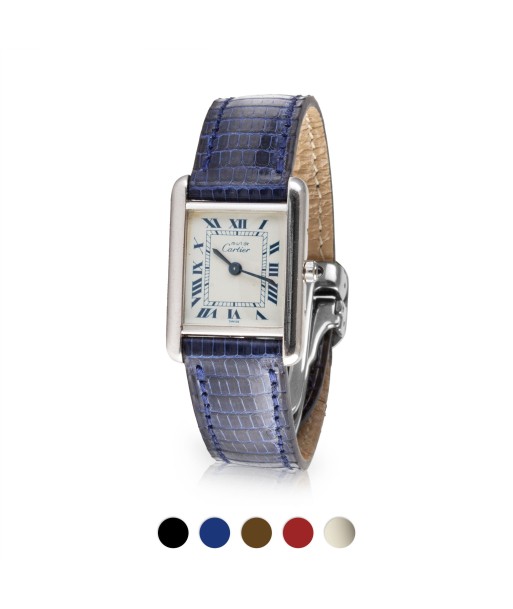 ​Cartier Tank - Leather watch band - Lizard (black, blue, brown, red, himalaya) Pour