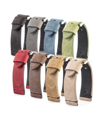 U Boat - Leather watchband - Brushed calf (black, grey, blue, green, brown, red...) 50% de réduction en Octobre 2024