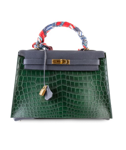 Leather Cover for Hermès Kelly & Birkin Bags - Alligator (Bag not included) 2024