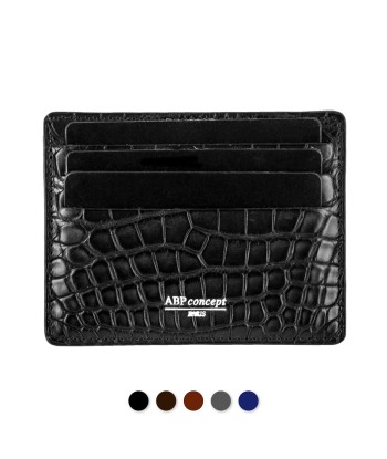 Etui cartes bancaires classique «Platinum» - Alligator basket pas cher